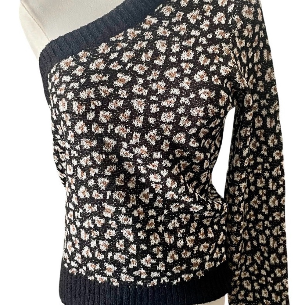 Easel / Emerald Off‑Shoulder Knit Sweater – Style ET21515 – size L NWT - Picture 2 of 13